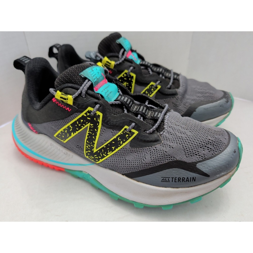 New Balance Women's Dynasoft Nitrel V4 Trail Running Shoes Gray Mesh Size 8.5